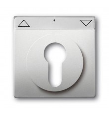 Плата центральная (накладка) для механизма выключателя жалюзи с зам., серия pur/сталь  1710-0-3749   2CKA001710A3749  ABB