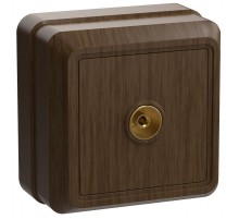 ОКТАВА дуб Розетка 1-местная телевизионная РТВ20-ОД  EAO10-K04-DC  GENERICA