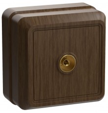 ОКТАВА дуб Розетка 1-местная телевизионная РТВ20-ОД  EAO10-K04-DC  GENERICA