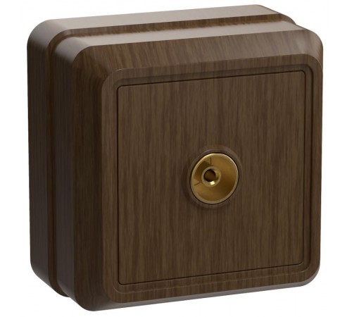 ОКТАВА дуб Розетка 1-местная телевизионная РТВ20-ОД  EAO10-K04-DC  GENERICA