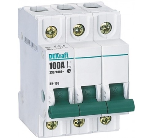 Выключатель нагрузки 3Р 100А ВН-103  17063DEK  DEKraft