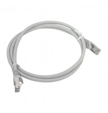 Патч-корд TERACOM PRO Cat.6 экранированный FTP оболочка LSZH серый (1,0м)  TRP-6FTP-LSH-1M-GY  EKF