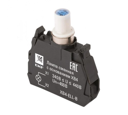 Лампа сменная c основанием XB4 синяя 400В EKF PROxima    XB4-ELL-B   EKF 