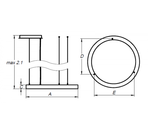 Светильник светодиодный ДСО OREOL/P 1000 FLD WH 4000K m01 62Вт 4000К IP40 БЕЛЫЙ  1813000060  Световые Технологии