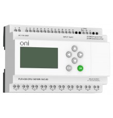 ПЛК 430 Модуль ЦПУ 14 DI 10 RO 220В AC с экраном  PLR-430-CPU-14D10R-1AC-00  ONI