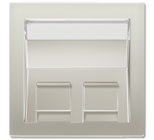 накладка для модульных гнезд  ES569-30BFPL-L  Jung