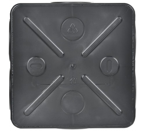 Коробка расп. КМ41255 100х100х50мм IP44 6 вв. черная  UKO21-100-100-050-K02-44  IEK