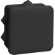Коробка расп. КМ41255 100х100х50мм IP44 6 вв. черная  UKO21-100-100-050-K02-44  IEK