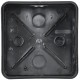 Коробка расп. КМ41255 100х100х50мм IP44 6 вв. черная  UKO21-100-100-050-K02-44  IEK