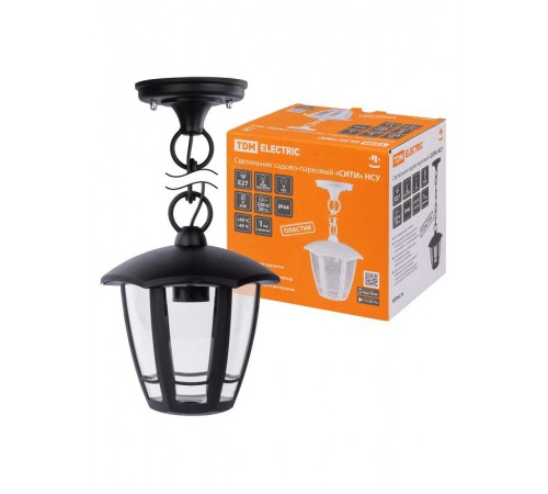 Светильник садово-парковый "СИТИ" НСУ 07-60-002 У1 6-ти гранник подвесной черный  SQ0330-1308  TDM