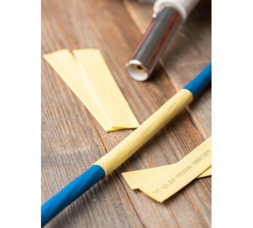 Термоусаживаемая трубка ТУТ нг 10/5 желтая EKF PROxima  tut-10-y  EKF