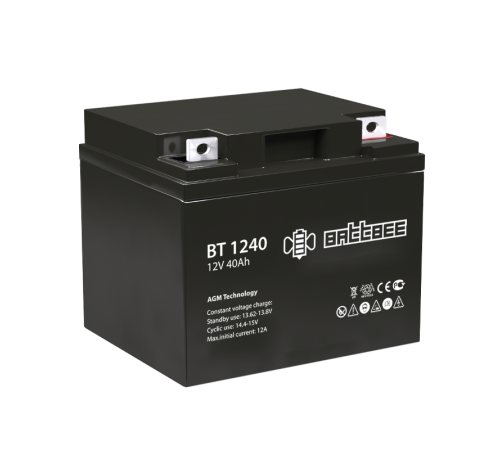 Аккумуляторная батарея ОПС серии BT 1240  12В/40Ач  BT 1240  Battbee
