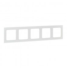 Стокгольм Рамка 5-местная белая  EXM-G-306-10  EKF