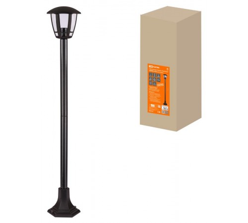 Светильник садово-парковый "СИТИ" НТУ 07-60-004 У1 6-ти гранник на стойке h=1120 мм черный  SQ0330-1310  TDM