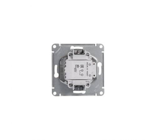 Glossa Белый Выключатель 1-клавишный с подсветкой, сх.1а, 10АХ  GSL000113  SE