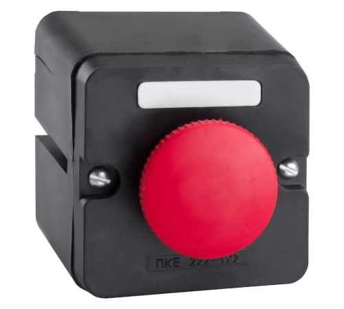 Пост кнопочный ПКЕ 222-1-У2-IP54 (красный гриб) (2НО) 285314  КЭАЗ