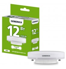 Лампа светодиодная T80 таблетка 12Вт 230В 4000К GX53   LL-T80-12-230-40-GX53-G  GENERICA