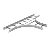 Тройник для лестничного лотка НЛО 500х100х3000 радиус 600 мм, толщ. 1,5 мм, Сендзимир цинк, 035851  ТЛНЛО-500х100-1,5-R600-СЦ   Ostec