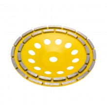 Чашка алмазная шлифовальная, двухрядная, 230х22,2мм  KR-90-0254  Kranz