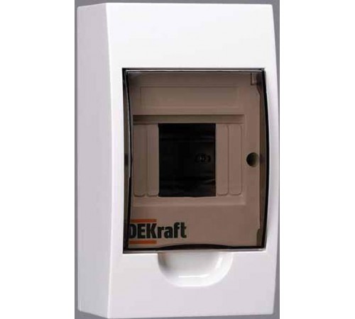 Корпус пластиковый навесной 4 модуля, IP41, ЩРН-П-4  31008DEK  DEKraft