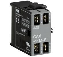 Блок контактный CA6-11N-F (1НО+1НЗ) боковой для мини-контакторов B6, B7, со штыревыми клеммами  GJL1201318R0004  ABB