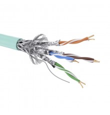Кабель CAT 6A, S/FTP, нг(А)-HF, бухта 500м, аква  RN6ASFA01AQ  DKC