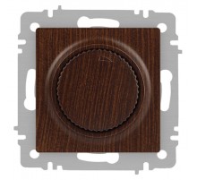 Светорегулятор Intro Accent 6-401-10 поворотный, 600Вт 230В, IP20, СУ, венге  Б0063687  Intro