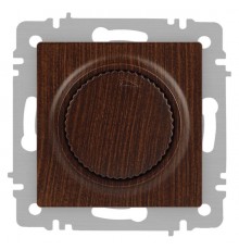 Светорегулятор Intro Accent 6-401-10 поворотный, 600Вт 230В, IP20, СУ, венге  Б0063687  Intro