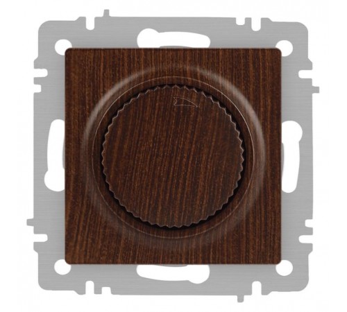 Светорегулятор Intro Accent 6-401-10 поворотный, 600Вт 230В, IP20, СУ, венге  Б0063687  Intro