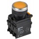 Кнопка с подсветкой d=22мм 1NO+1NC жёлтая MASTER  MI-BT60-11D-3-12-K05  IEK