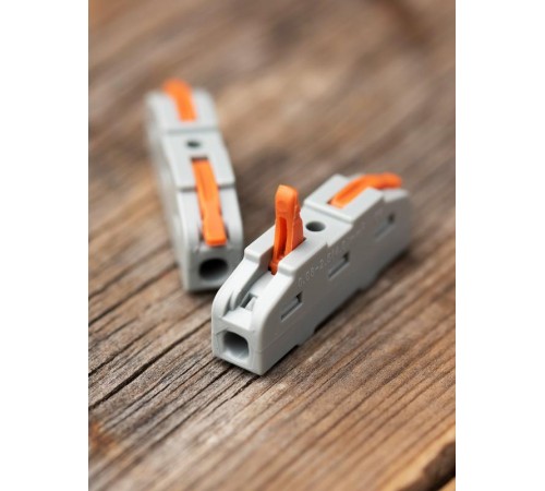 Строительно-монтажная клемма СМК 222-421 проходная 1 полюс 0,08-4мм2 (25шт.) PROxima  plc-smk-421  EKF