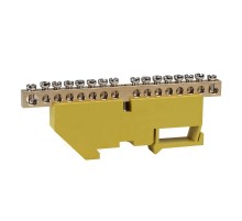 Шина нулевая с изолятором OptiKit  BB-D-PE-DIN-16-6х9 желтый  277843  КЭАЗ