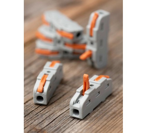 Строительно-монтажная клемма СМК 222-421 проходная 1 полюс 0,08-4мм2 (25шт.) PROxima  plc-smk-421  EKF