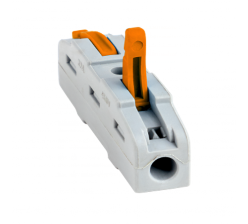Строительно-монтажная клемма СМК 222-421 проходная 1 полюс 0,08-4мм2 (25шт.) PROxima  plc-smk-421  EKF