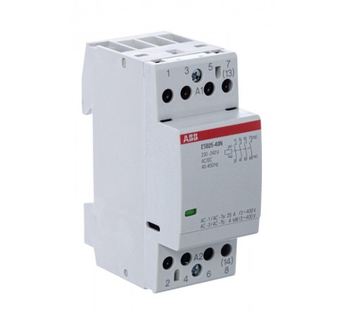 Контактор ESB25-40N-06 модульный (25А АС-1 4НО) катушка 230В AC/DC  1SAE231111R0640  ABB