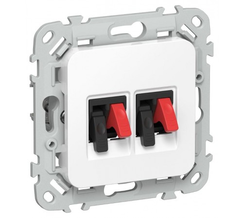 FLITE Розетка 2-ая аудио РА-2-ФлБ белый  FI-S20-K01  IEK