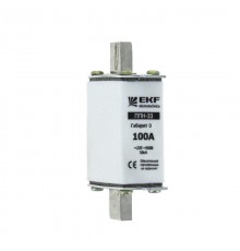 Плавкая вставка ППН-33 160/100А габарит 0  fus-33-0/160/100  EKF