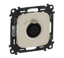 Valena ALLURE Сл.кость Аудиорозетка с 3-контактным гнездом XLR (с лицевой панелью)  754736  Legrand