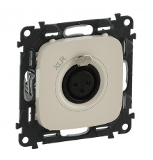 Valena ALLURE Сл.кость Аудиорозетка с 3-контактным гнездом XLR (с лицевой панелью)  754736  Legrand