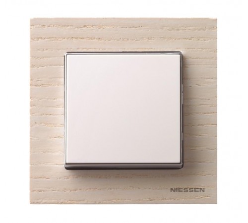 Рамка 1-постовая, серия SKY, цвет дерево белый ясень2CLA857100A2001 ABB