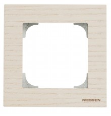 Рамка 1-постовая, серия SKY, цвет дерево белый ясень2CLA857100A2001 ABB