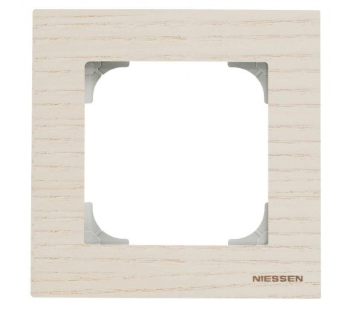 Рамка 1-постовая, серия SKY, цвет дерево белый ясень2CLA857100A2001 ABB