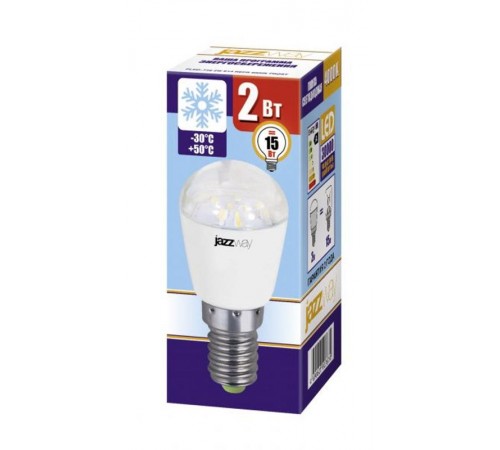 Лампа светодиодная LED 2Вт E14 220В 4000К PLED- T26 FROST REFR груша  1007674  Jazzway