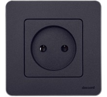 Inspiria Антрацит Розетка без заземления С/У без рамки  673713  Legrand