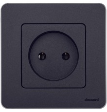 Inspiria Антрацит Розетка без заземления С/У без рамки  673713  Legrand