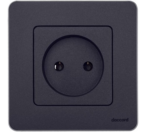 Inspiria Антрацит Розетка без заземления С/У без рамки  673713  Legrand