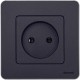 Inspiria Антрацит Розетка без заземления С/У без рамки  673713  Legrand