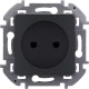 Inspiria Антрацит Розетка без заземления С/У без рамки  673713  Legrand