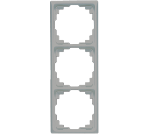 Рамка для инсталляции в кабельных каналах, 3-кратная; серая  CD583KGR  Jung