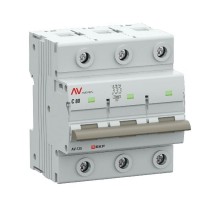 Выключатель автоматический AV-125 3P 80A (D) 10kA  AVERES mcb125-3-80D-av EKF